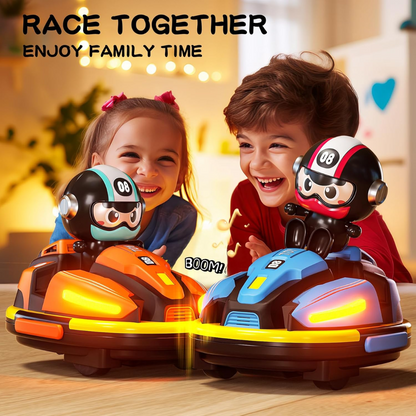 Remote Control Toys New 2.4 G Remote Control Bumper Car Duel Duel Spray Music Racing Boy Crazyracing Kartrider Toys